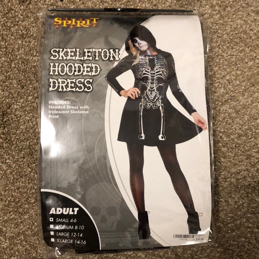 Skeleton Hooded Dress